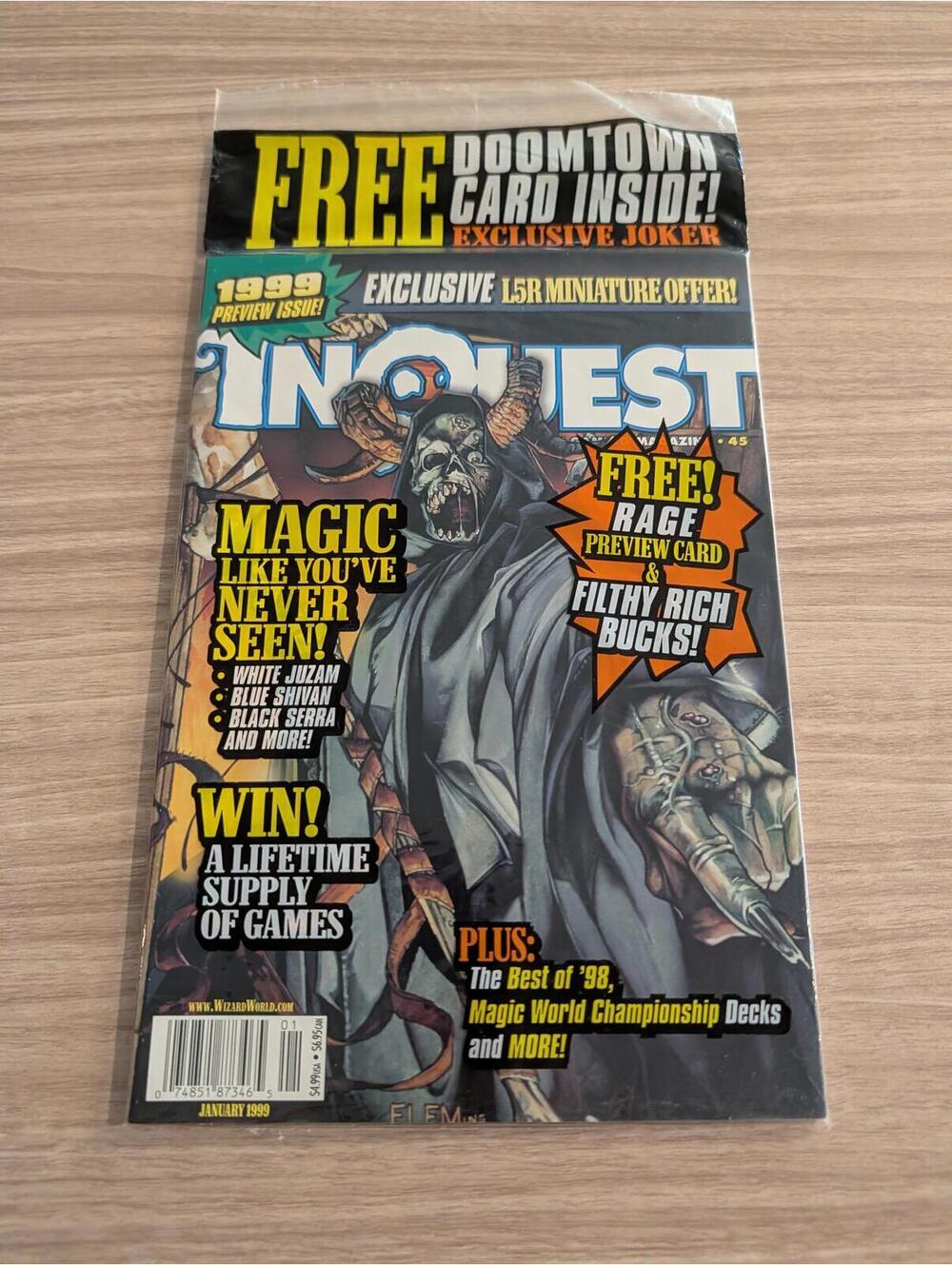 InQuest Magazine January 1999 Issue #45 Magic The Gathering Preview